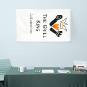 Der Grill-Meister hinzufügen Namen Text Kochen am  Banner (Messeveranstaltung)