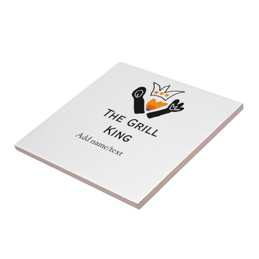 Der Grill-Meister hinzufügen Namen Text Kochen am Fliese (Seite)