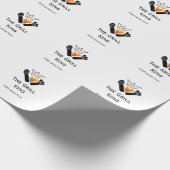 Der Grill-Meister hinzufügen Namen Text Kochen am Geschenkpapier (Ecke)