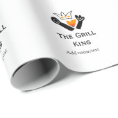 Der Grill-Meister hinzufügen Namen Text Kochen am Geschenkpapier (Rolleneckpunkt)