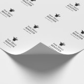 Der Grill-Meister hinzufügen Namen Text Kochen am Geschenkpapier (Ecke)