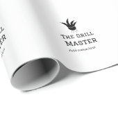 Der Grill-Meister hinzufügen Namen Text Kochen am Geschenkpapier (Rolleneckpunkt)