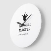 Der Grill-Meister hinzufügen Namen Text Kochen am  Große Wanduhr (Winkel)