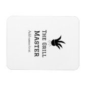 Der Grill-Meister hinzufügen Namen Text Kochen am  Magnet (Horizontal)