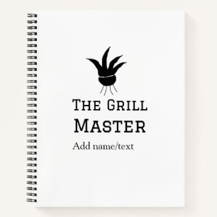 Der Grill-Meister hinzufügen Namen Text Kochen am Notizblock