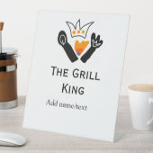Der Grill-Meister hinzufügen Namen Text Kochen am Sockelschild (In Situ)