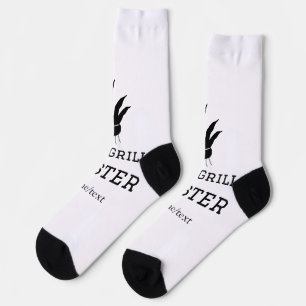 Der Grill-Meister hinzufügen Namen Text Kochen am Socken