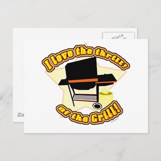 Der Grill Thrill Postkarte (Vorne/Hinten)