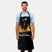 Der Grill-Vater All-over-Print-Schürze Schürze (Getragen)
