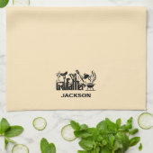 Der Grill-Vater Geschirrtuch (Gefaltet)