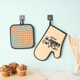 Der Grill-Vater Ofenhandschuh & Topflappen-Set