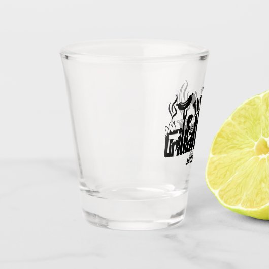 Der Grill-Vater Schnapsglas (Links)