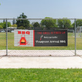 Der Grill wird herauf jährliche GRILLEN Fahne Banner (Insitu)