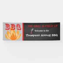 Der Grill wird herauf jährliche GRILLEN Fahne