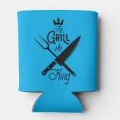 Der Grillkönig, Grillen, Grill, Koch, Grill Dosenkühler (Rückseite)