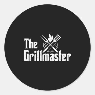 Der Grillmeister BBQ-Grill & Räucherofen Barbecue Runder Aufkleber