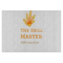 Der Grillmeister fügt Namen Text Kochen besten gel