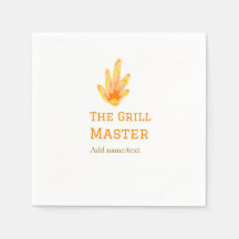 Der Grillmeister fügt Namen Text Kochen besten gel