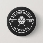 Der Grillmeister - Gegründet im Jahr Name Button (Vorderseite)