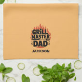 Der Grillmeister Geschirrtuch (Gefaltet)