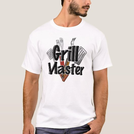 Der Grillmeister mit GRILLEN-Tools T-Shirt (Vorderseite)