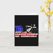 Der Grillvater am 4. Juli Funny Grilling Grillen a Karte (Gelbe Blume)