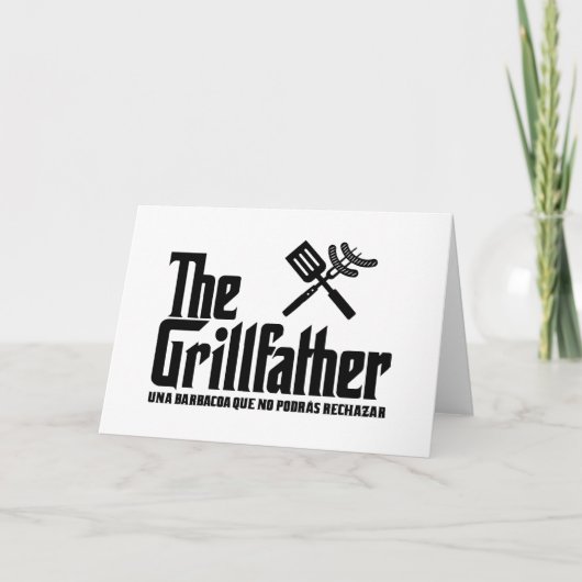 Der Grillvater Dankeskarte (Vorderseite)