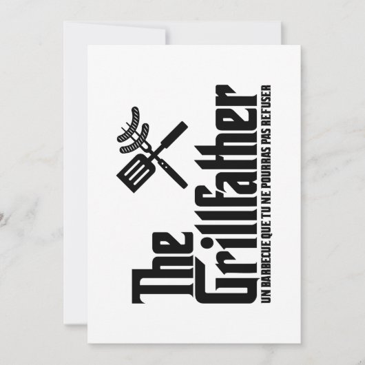 Der Grillvater Einladung (Vorderseite)