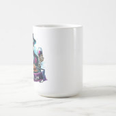 Der Grillvater Funny Skeletts Vaters Day Kaffeetasse (Mittel)