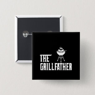 Der Grillvater GRILLEN Barbeque Grillmeister Button