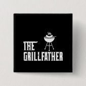 Der Grillvater | GRILLEN | Barbeque | Grillmeister Button (Vorderseite)
