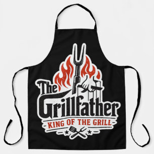 Der Grillvater König Des Grills Vatertagsgeschenk Schürze