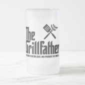 Der Grillvater Mattglas Bierglas (Mittel)