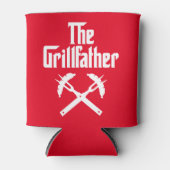 Der Grillvater mit heißen Hunden Dosenkühler (Vorderseite)