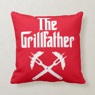 Der Grillvater mit heißen Hunden Kissen