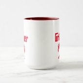 Der Grillvater mit heißen Hunden Tasse (Zentrum)