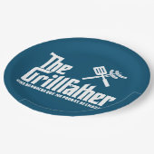 Der Grillvater Pappteller (Schrägansicht)