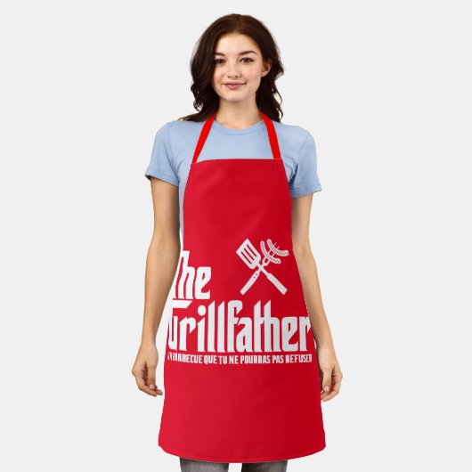 Der Grillvater Schürze (Getragen)