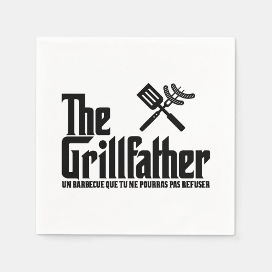 Der Grillvater Serviette (Vorderseite)