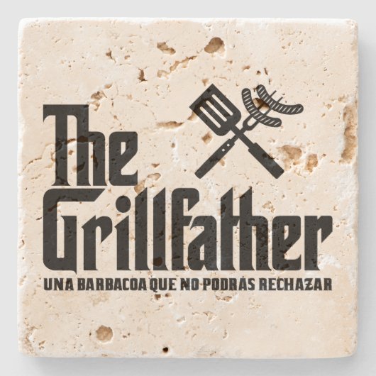 Der Grillvater Steinuntersetzer (Vorderseite)