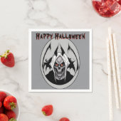 Der grimmige Sensenmann des schwarzen Augenpapiers Serviette (Beispiel)