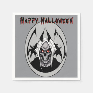 Der grimmige Sensenmann des schwarzen Augenpapiers Serviette