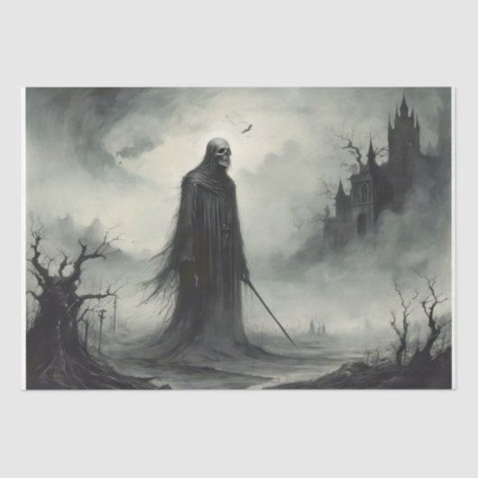 Der grimmige Sensenmann - Entkopplung - Seidenpapier (Vorderseite)