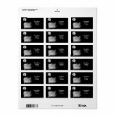 Der grimmige Sensenmann fährt vom Friedhof Adressaufkleber (Vorne)