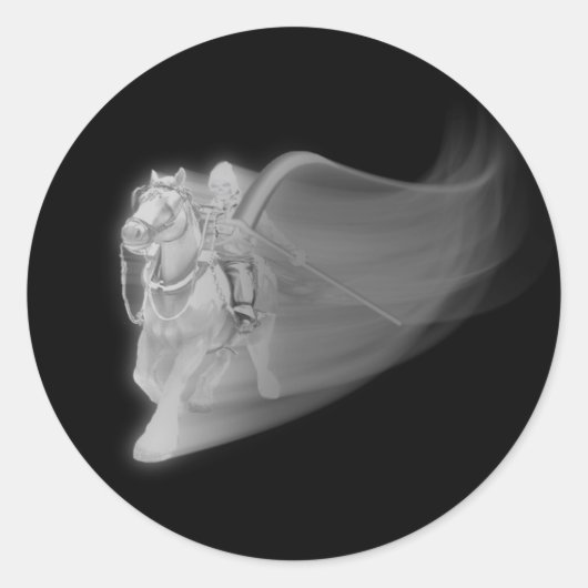 Der grimmige Sensenmann fährt wieder Runder Aufkleber (Vorderseite)