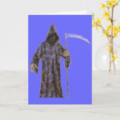 Der grimmige Sensenmann Karte (Gelbe Blume)