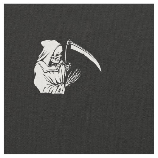 Der grimmige Sensenmann oder Tod Stoff (Nahaufnahme)