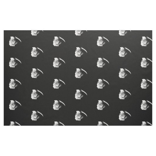 Der grimmige Sensenmann oder Tod Stoff (Fat Quarter (45,7 x 55,9 cm))