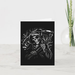 Der grimmige Sensenmann Skull Death Scythe Dead Go Karte