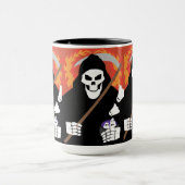 Der grimmige Sensenmann Tasse (Zentrum)